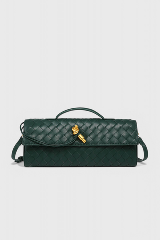 Чанта Clutch Melanie с детайл златен възел