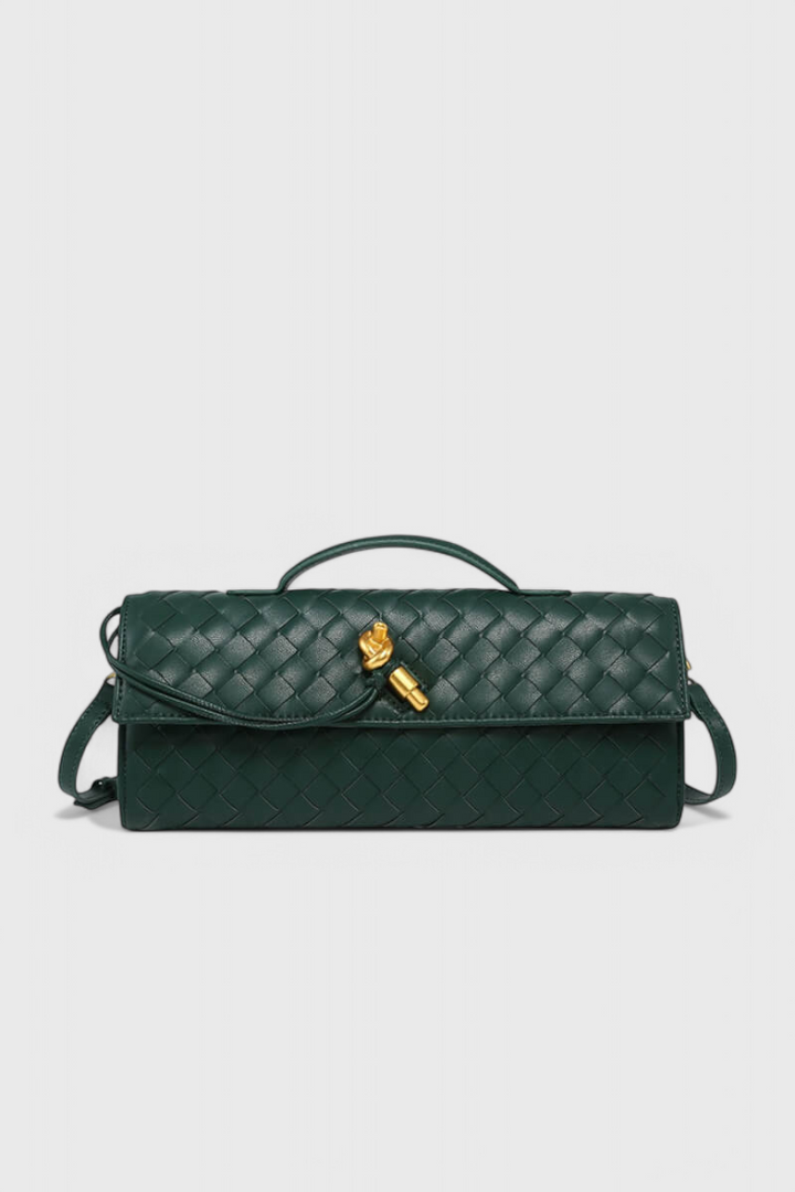 Чанта Clutch Melanie с детайл златен възел