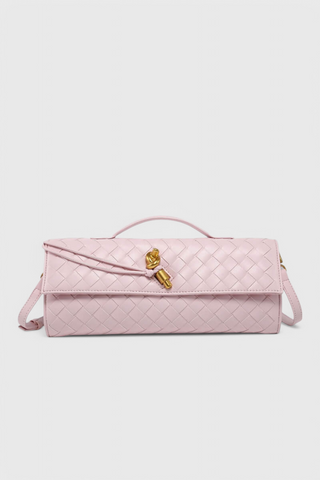 Чанта Clutch Melanie с детайл златен възел
